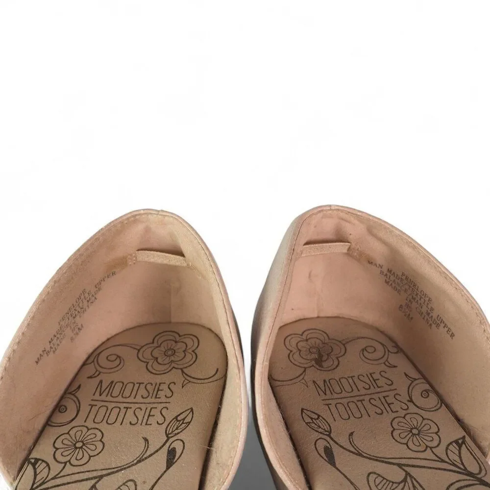 Mootsies Tootsies Penelope Open Toe Sandal Flats Shimmer Gold Women's‎ 8.5M